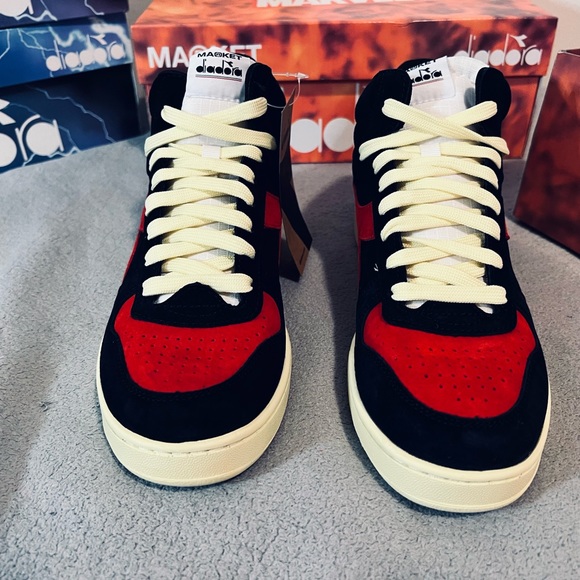 Diadora X Men Magic Basket Mid Phoenix Marve1 34C0808 Black Red Men - Picture 4 of 8